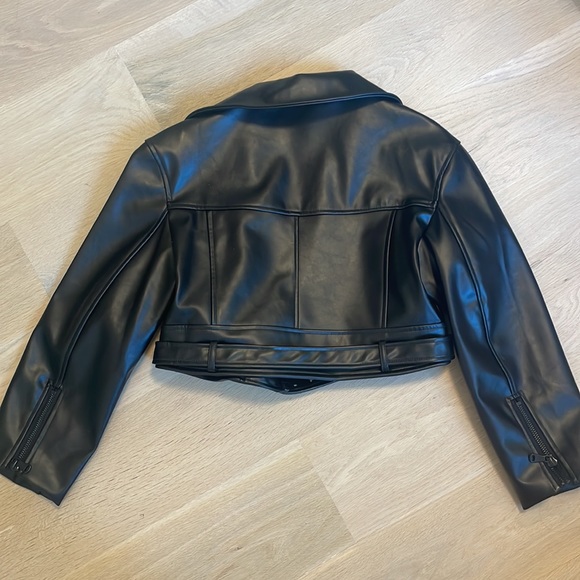 Lioness Staten Island Faux Leather Jacket - Black - Picture 6 of 9